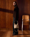 Hallie Satchel Bag, Light Taupe