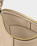 Hallie Satchel Bag, Light Taupe