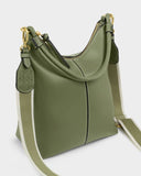 Hallie Satchel Bag, Khaki