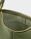 Hallie Satchel Bag, Khaki