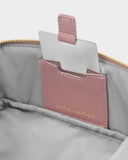 Fold-Out Mirror Makeup Bag, Deep Rose