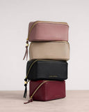 Fold-Out Mirror Makeup Bag, Cherry