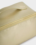 Patent Crackle Medium Makeup & Wash Bag, Gold