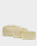 Patent Crackle Medium Makeup & Wash Bag, Gold