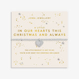 Christmas A Little 'In Our Hearts This Christmas And Always' Bracelet In Silver