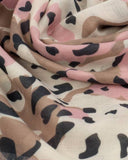 Printed Scarf, Blush Tortoiseshell