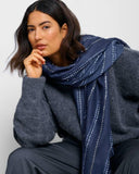 Printed Foil Scarf, Dotted Stripe