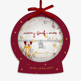 Snowglobe A Little 'Merry Woof-Mas' Bracelet In Silver Plating