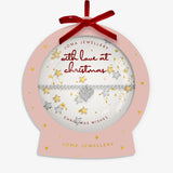 Snowglobe A Little 'With Love At Christmas' Bracelet In Silver Plating