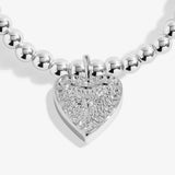 Snowglobe A Little 'With Love At Christmas' Bracelet In Silver Plating