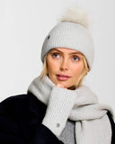 Sequin Hand Warmer Gloves, Pale Grey