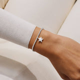 Christmas Cracker 'Merry Christmas' Bracelet In Silver Plating