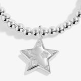 Christmas Cracker 'Merry Christmas' Bracelet In Silver Plating