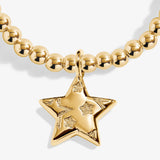 Christmas Cracker 'Merry Christmas' Bracelet In Gold Plating