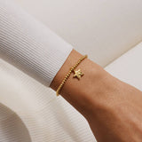 Christmas Cracker 'Merry Christmas' Bracelet In Gold Plating