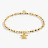 Christmas Cracker 'Merry Christmas' Bracelet In Gold Plating