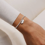 Christmas Cracker 'Merry Christmas Fabulous Friend' Bracelet In Silver Plating