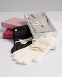 Gift Boxed Knitted Gloves, Winter Wishes, Black