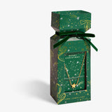 Christmas Cracker 'Merry Christmas' Necklace In Gold Plating