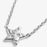 Christmas Cracker 'Merry Christmas' Necklace In Silver Plating