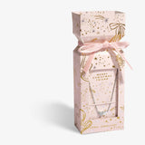 Christmas Cracker 'Merry Christmas Fabulous Friend' Necklace In Silver Plating