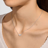 Christmas Cracker 'Merry Christmas Fabulous Friend' Necklace In Silver Plating