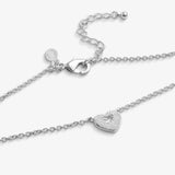 Christmas Cracker 'With Love' Necklace In Silver Plating
