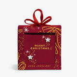 Earring Bauble 'Merry Christmas' Earrings In Silver Plating
