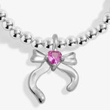 Kids' Christmas A Little 'Merry Christmas Daughter' Bracelet In Silver Plating