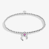 Kids' Christmas A Little 'Merry Christmas Daughter' Bracelet In Silver Plating