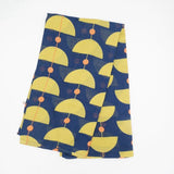 Retro Shapes Scarf, Navy