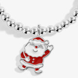 Kids' Christmas A Little 'Love From Santa' Bracelet In Silver Plating