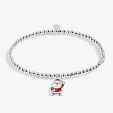Kids' Christmas A Little 'Love From Santa' Bracelet In Silver Plating