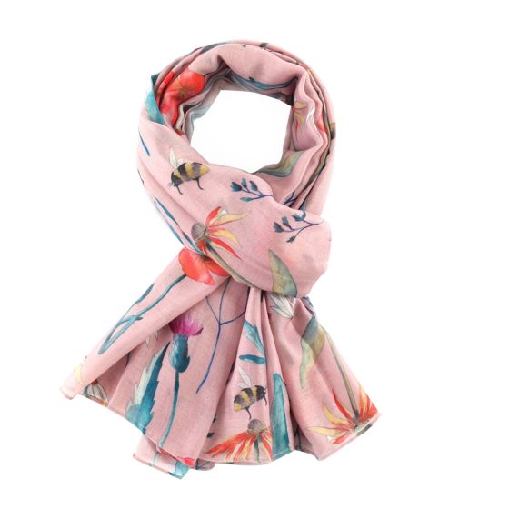 Meadow Scarf, Dusky Pink