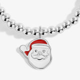 Kids' Christmas Cracker 'Love From Santa' Bracelet In Silver Plating