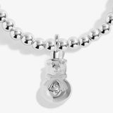 Kids' Snowglobe A Little 'Winter Wonderland' Bracelet In Silver Plating