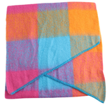 Tartan Angled Scarf, Blue Multi