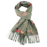 Dogs Scarf, Olive