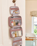 Hanging Makeup & Wash Bag, Deep Rose