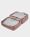 Hanging Makeup & Wash Bag, Deep Rose
