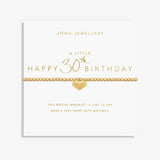 A Little ' Happy 30th Birthday ' Bracelet