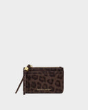 Lottie Coin & Card Holder, Chocolate Leopard