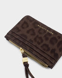 Lottie Coin & Card Holder, Chocolate Leopard