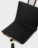 Lottie Fold-Out Purse, Black