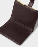 Orin Twist Lock Purse, Chocolate Leopard