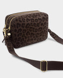 Lottie Large Crossbody Bag, Chocolate Leopard