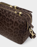 Lottie Large Crossbody Bag, Chocolate Leopard
