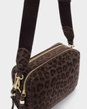 Lottie Large Crossbody Bag, Chocolate Leopard