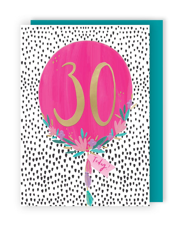 30 Today - Pink Balloon