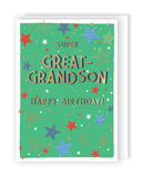 Super Great Grandson - Happy Birthday Stars